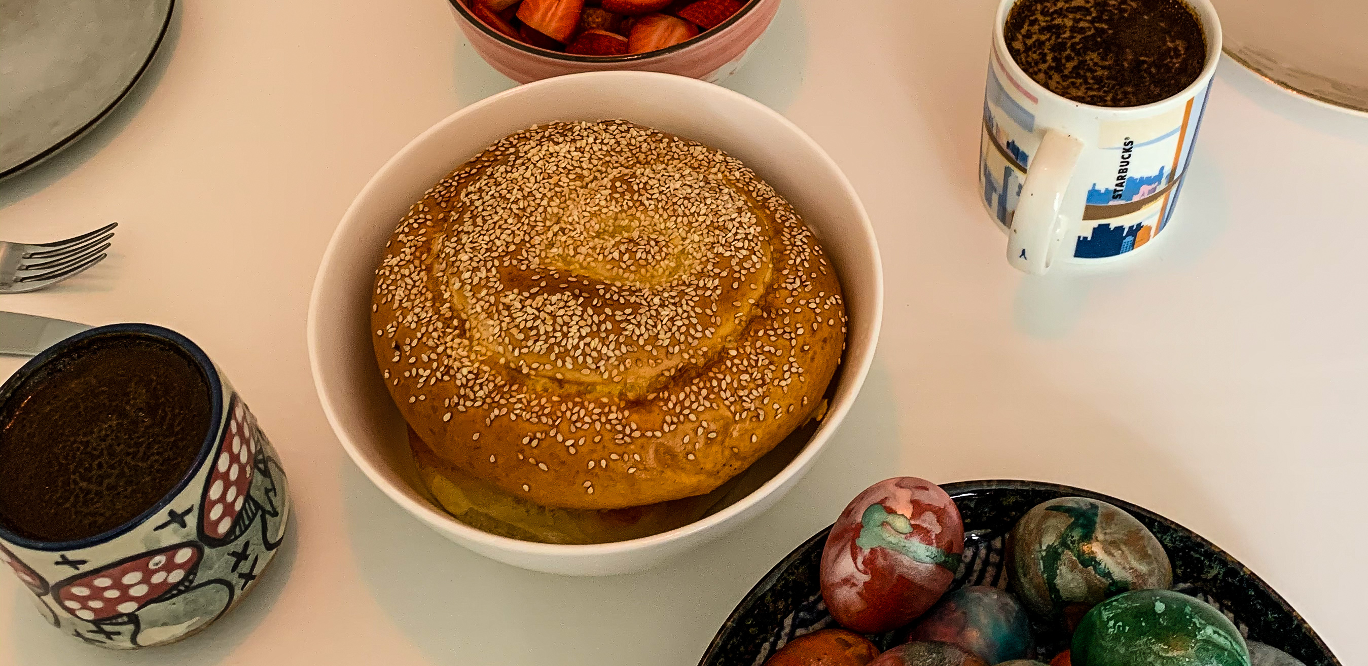 Easter breakfast. (Photo: Ingrid)