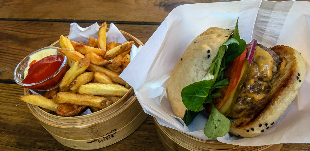 Shiso Burger, Asian style
