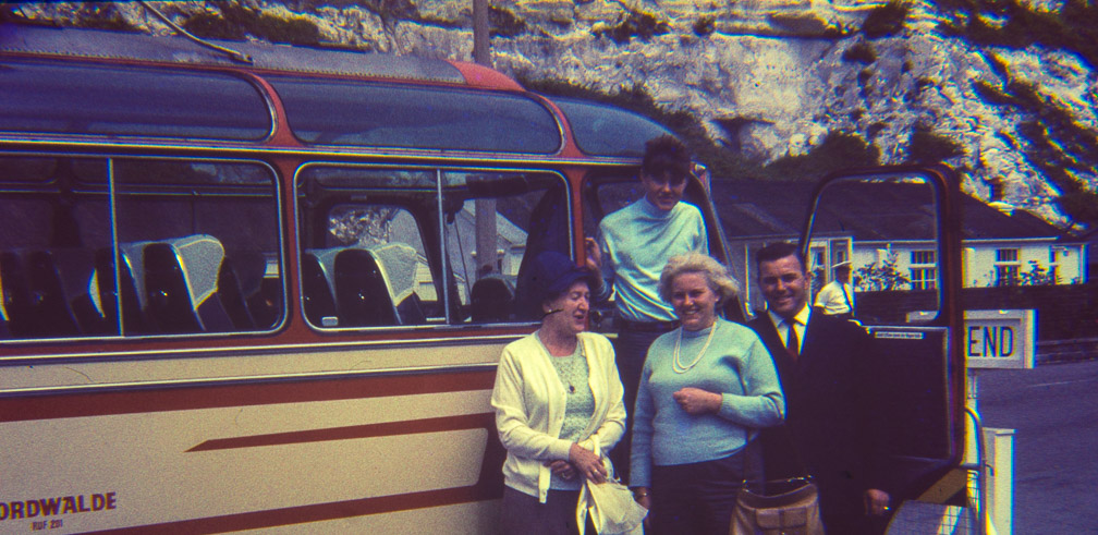 Travel group taking the ferry to England. Photo: Herbert Hahn, 1966